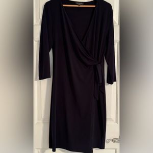 The Limited Faux Wrap Navy dress. Size 12.